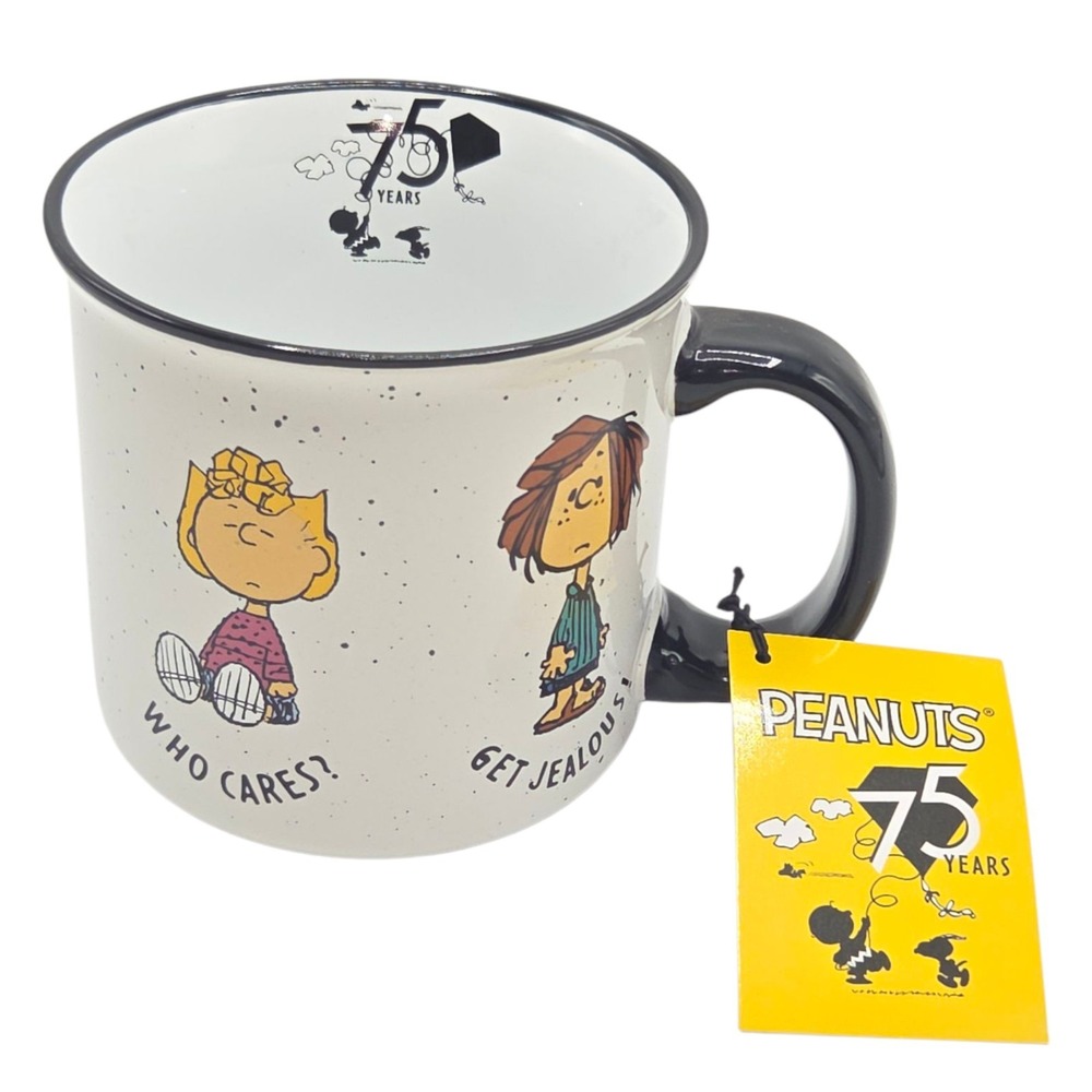 Peanuts‎ 75 Years Ceramic Coffee Mug Peanuts 75th Anniversary Snoopy And Gang